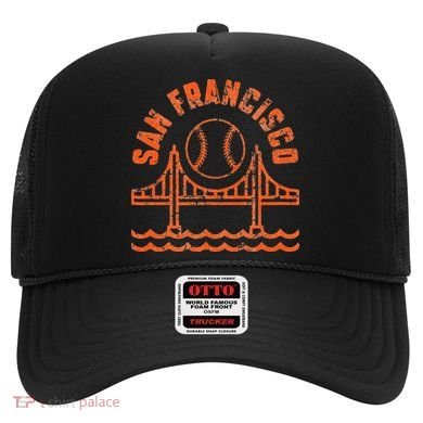 Retro San Francisco Baseball Sunset with Vintage SF Skyline Hat