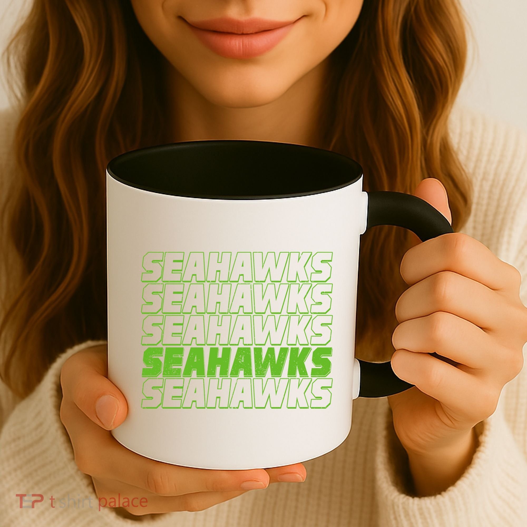 Retro Seahawks Football  Coffee Mug