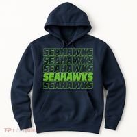 Retro Seahawks Football  Hoodie thumb 0