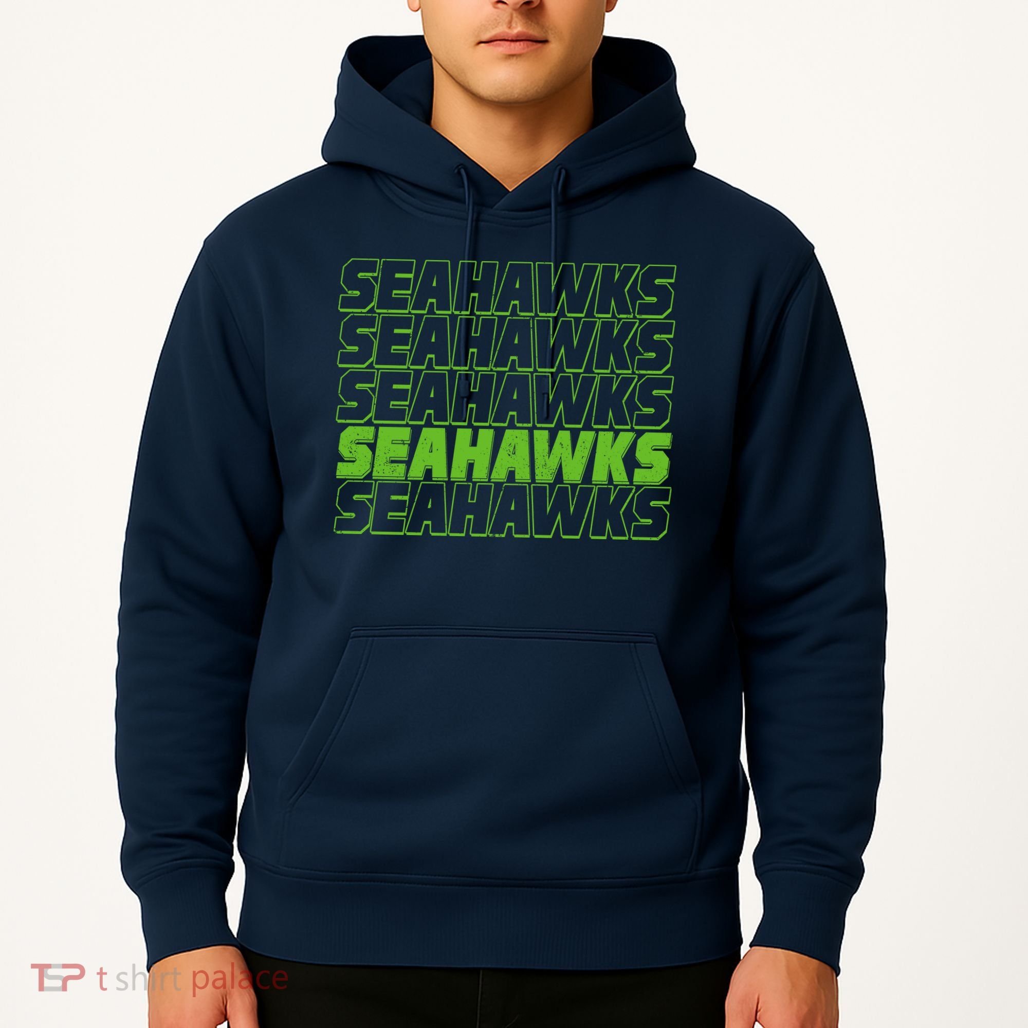 Retro Seahawks Football  Hoodie