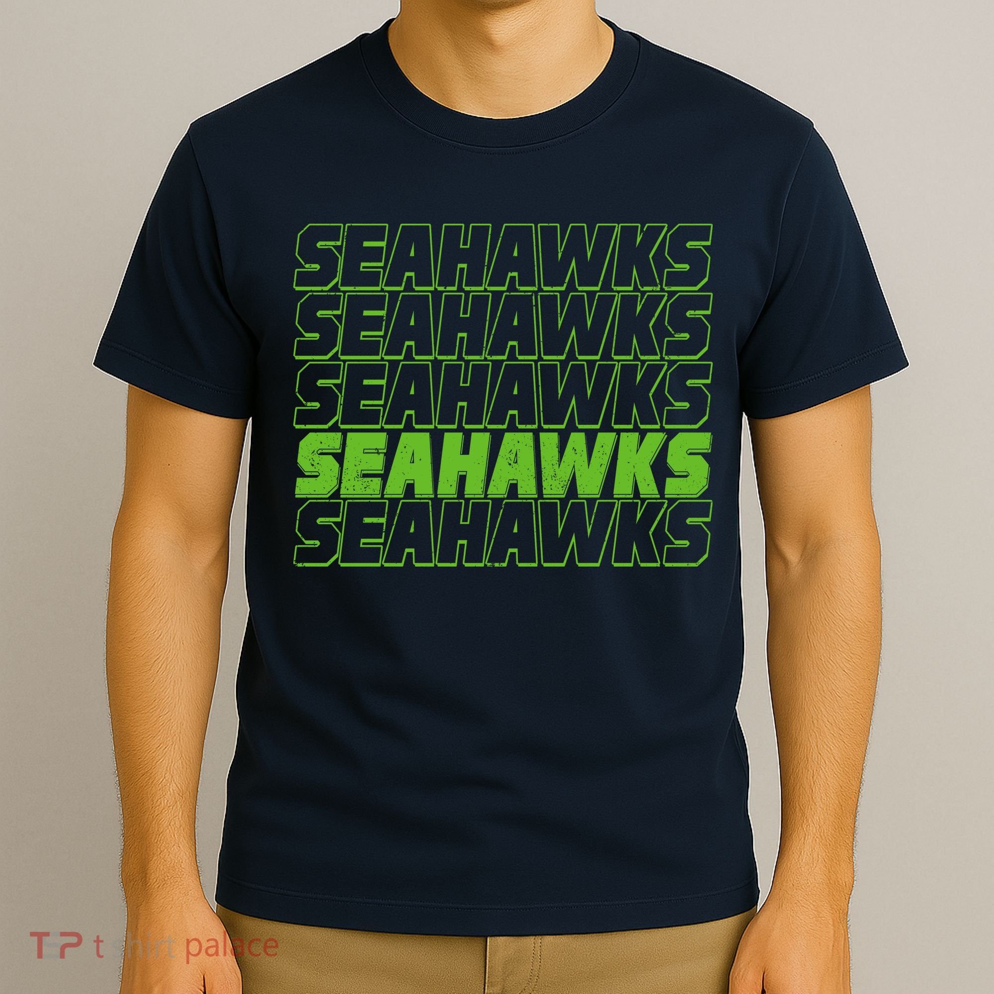 Retro Seahawks Football  T-Shirt