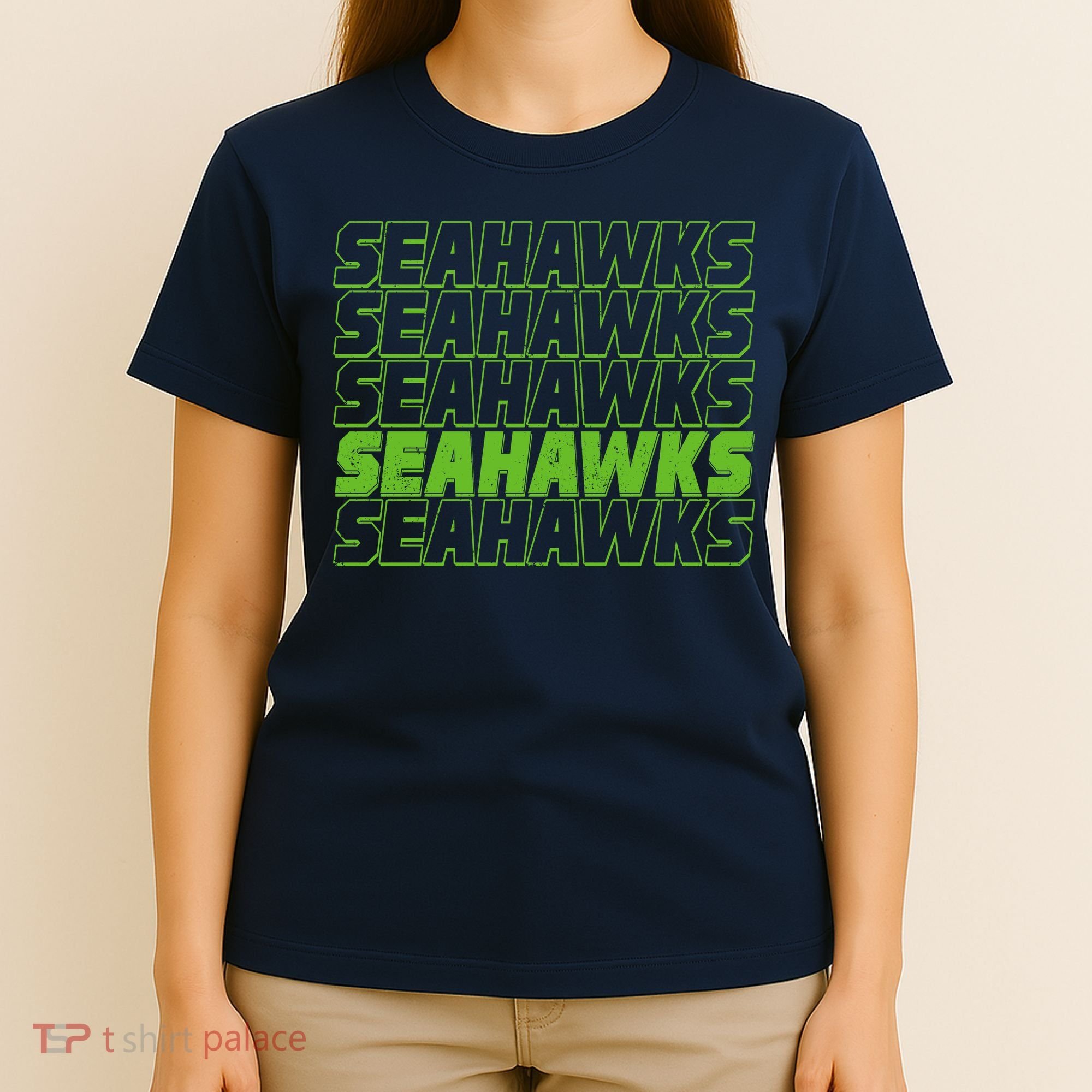 Retro Seahawks Football  T-Shirt