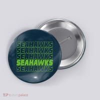 Retro Seahawks Football  Button thumb 0