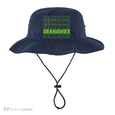 Retro Seahawks Football  Bucket Hat