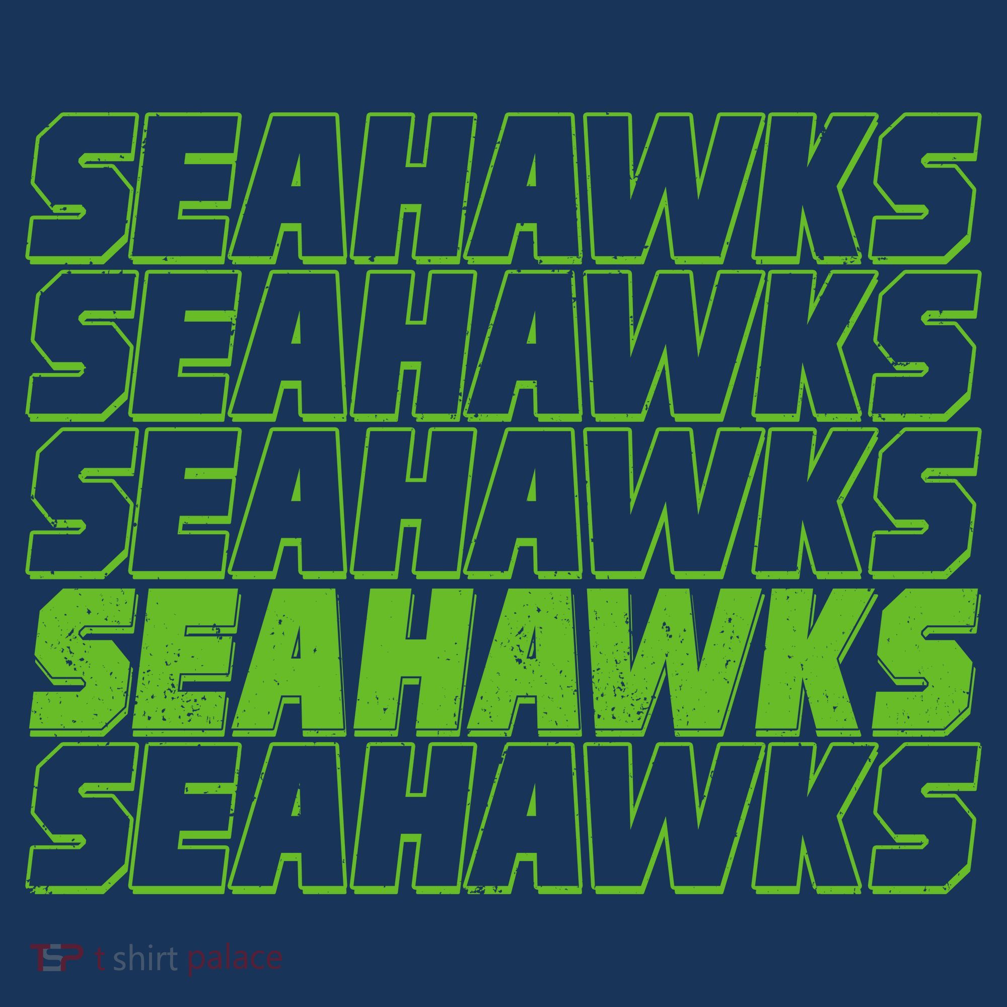 Retro Seahawks Football  Women's Hoodie