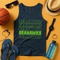 Retro Seahawks Football  Tank Top thumb 4