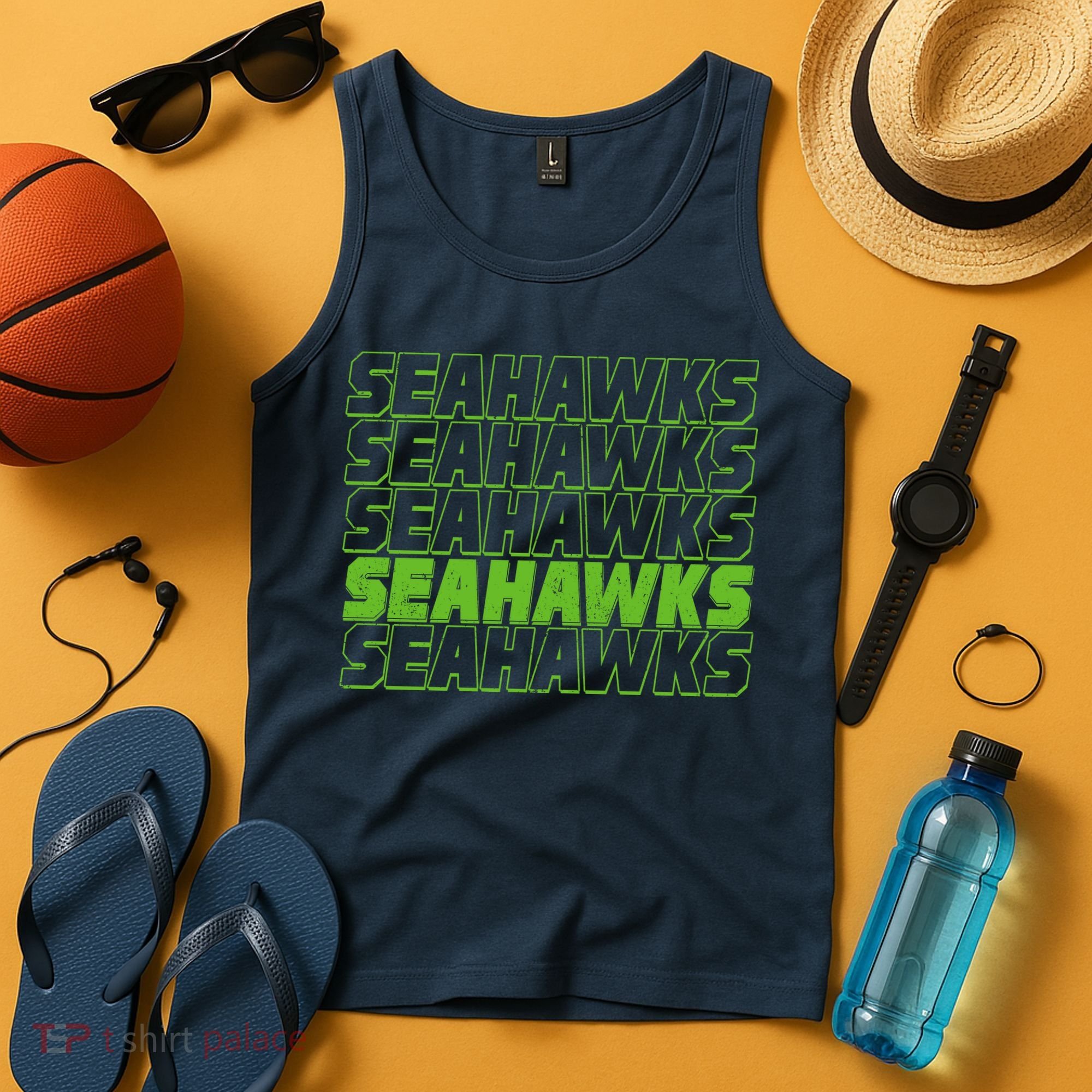 Retro Seahawks Football  Tank Top