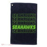 Retro Seahawks Football  Golf Towel thumb 0