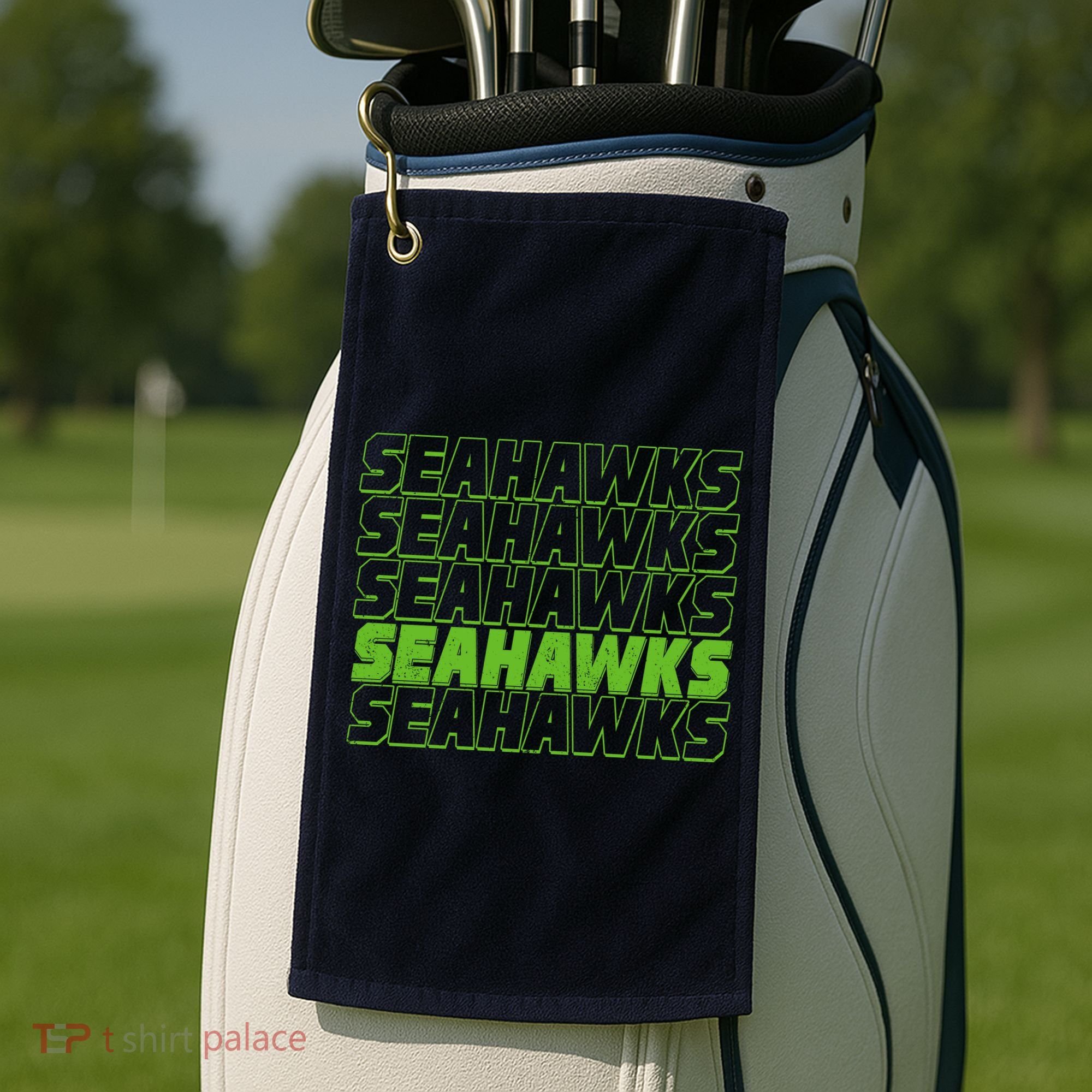Retro Seahawks Football  Golf Towel