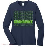 Retro Seahawks Football  Women's Long Sleeve Shirt thumb 0