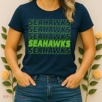 Retro Seahawks Football  Women's T-Shirt thumb 2