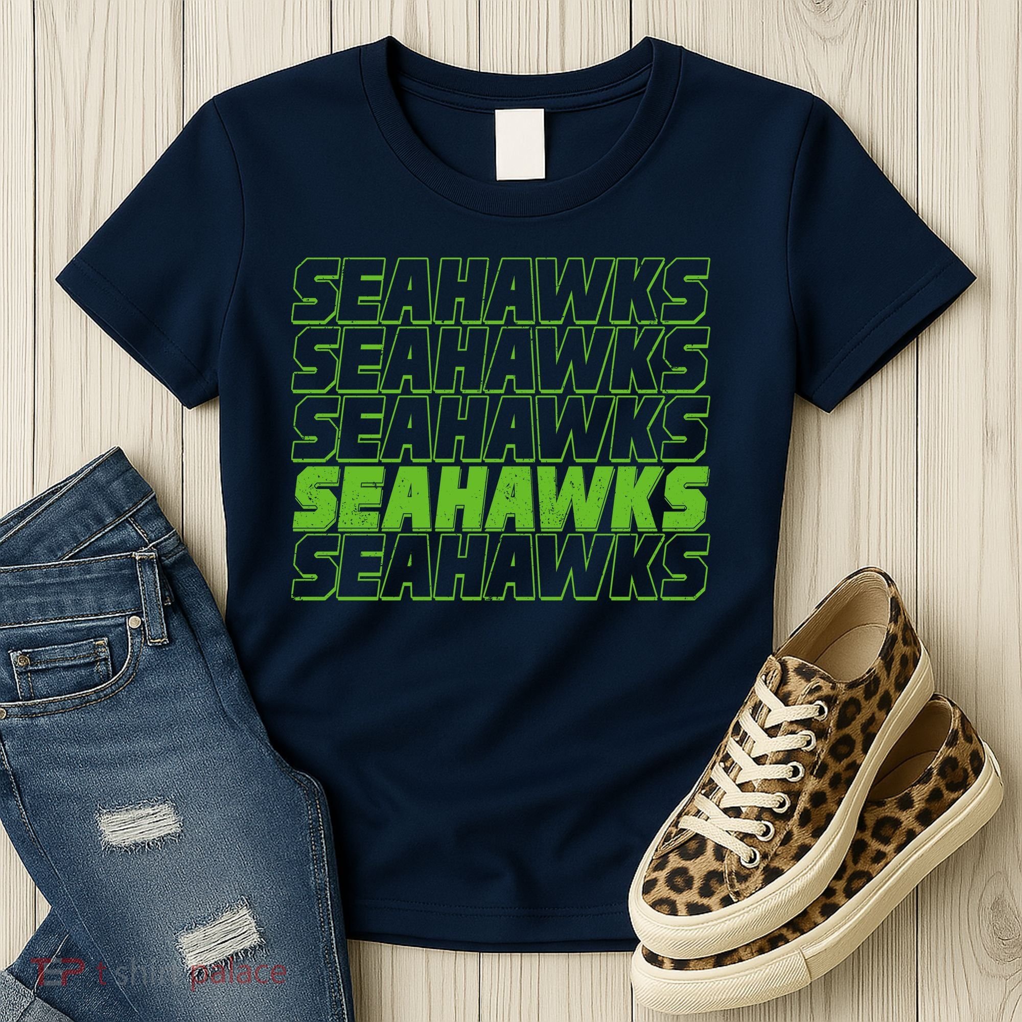 Retro Seahawks Football  Women's T-Shirt