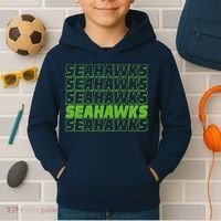 Retro Seahawks Football  Kids Hoodie thumb 2