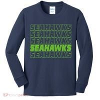 Retro Seahawks Football  Kids Long Sleeve Shirt thumb 0
