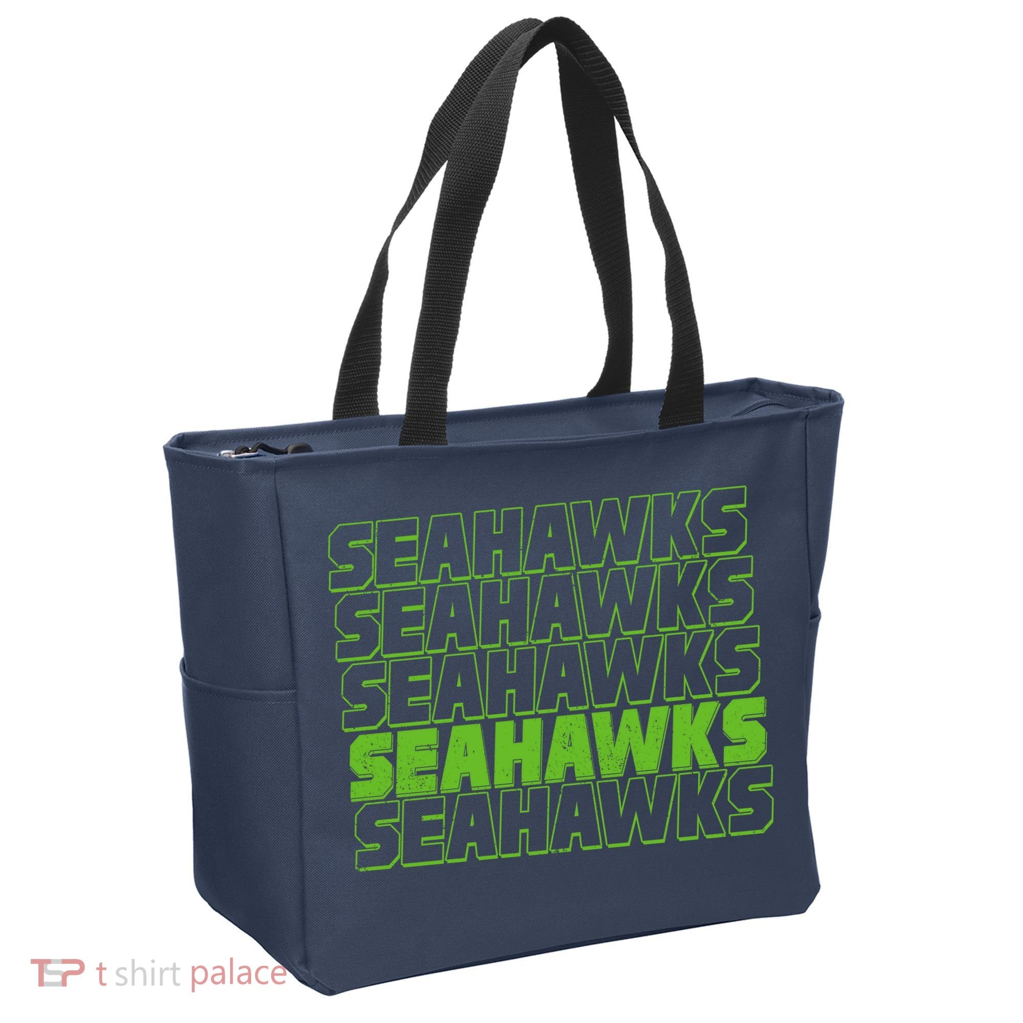 Retro Seahawks Football  Tote Bag