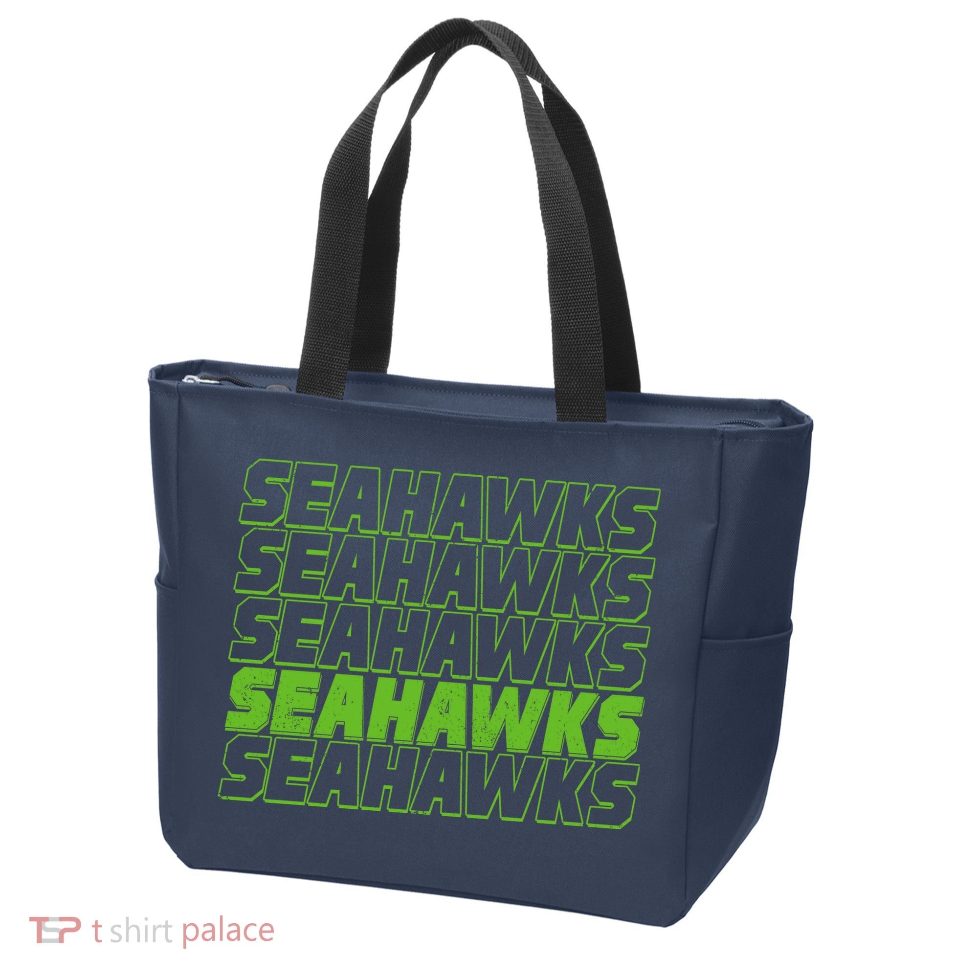 Retro Seahawks Football  Tote Bag