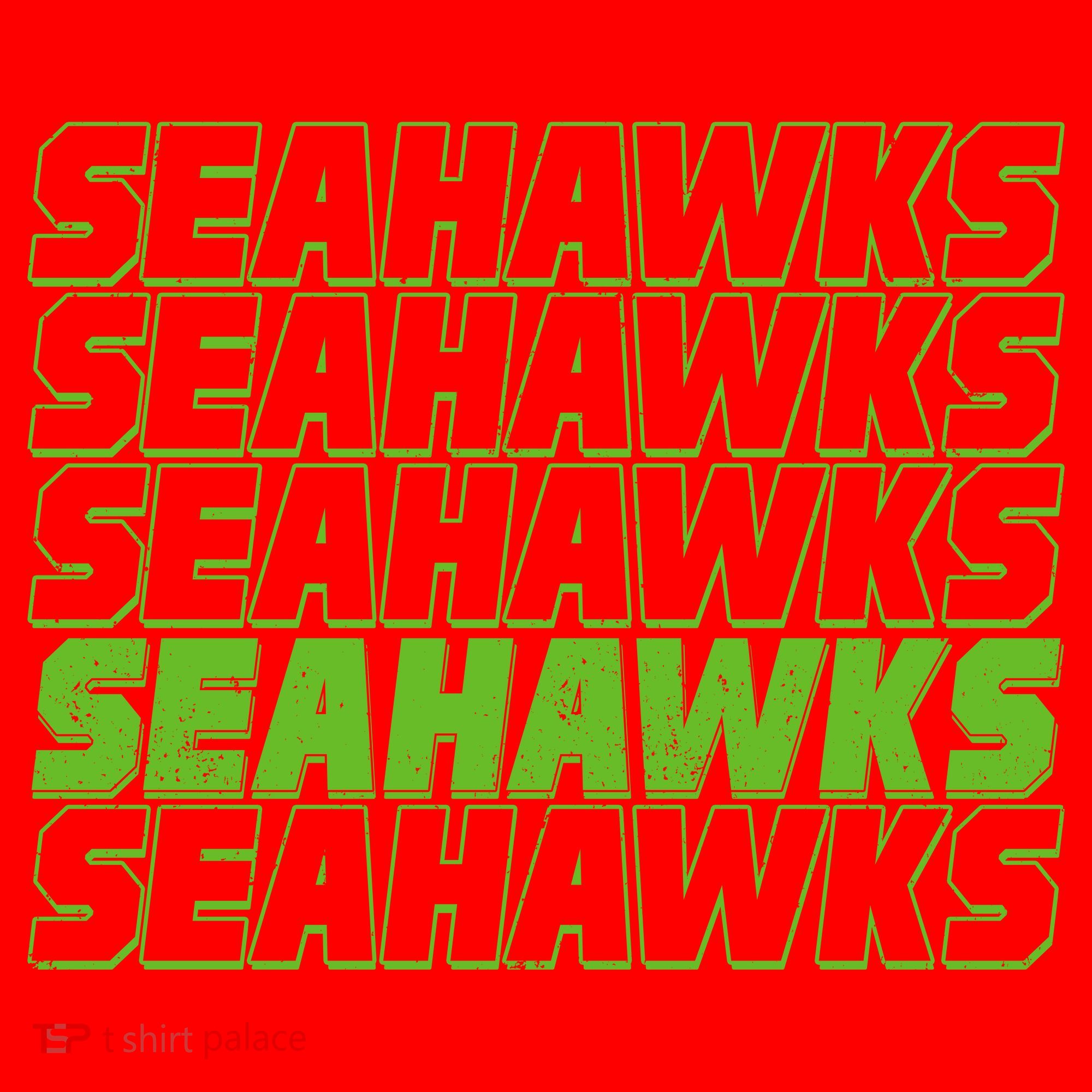 Retro Seahawks Football  Santa Hat