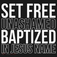 retro Set free unashamed baptized in Jesus name Mousepad thumb 1