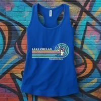 Retro Summer Fishing Washington Chelan Lake Women's Tank Top thumb 3
