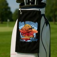 Red Snapper Fishing Golf Towel thumb 2