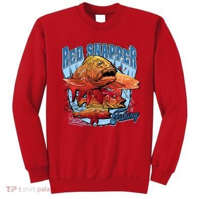 Red Snapper Fishing Sweatshirt