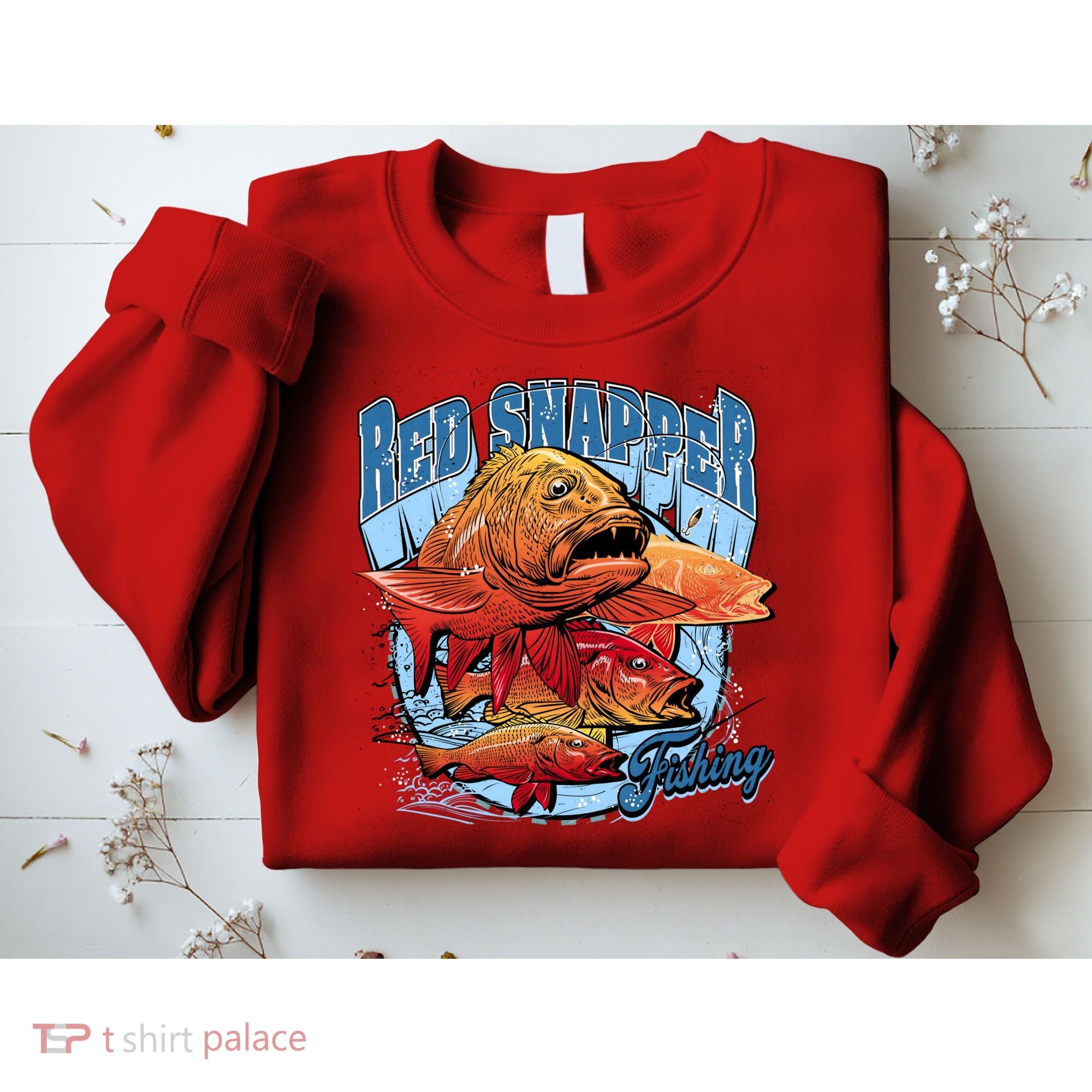 Red Snapper Fishing Sweatshirt