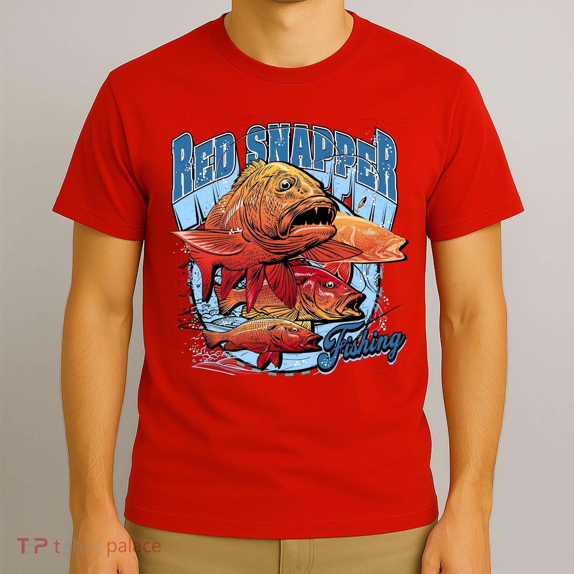 Red Snapper Fishing T-Shirt