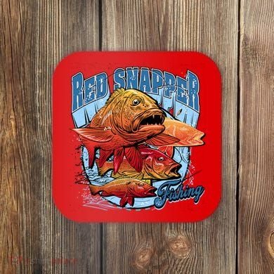 Red Snapper Fishing Coaster