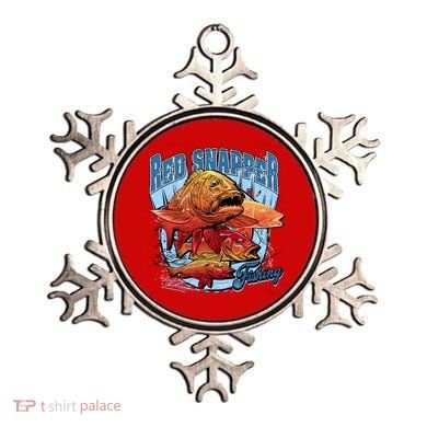 Red Snapper Fishing Ornament