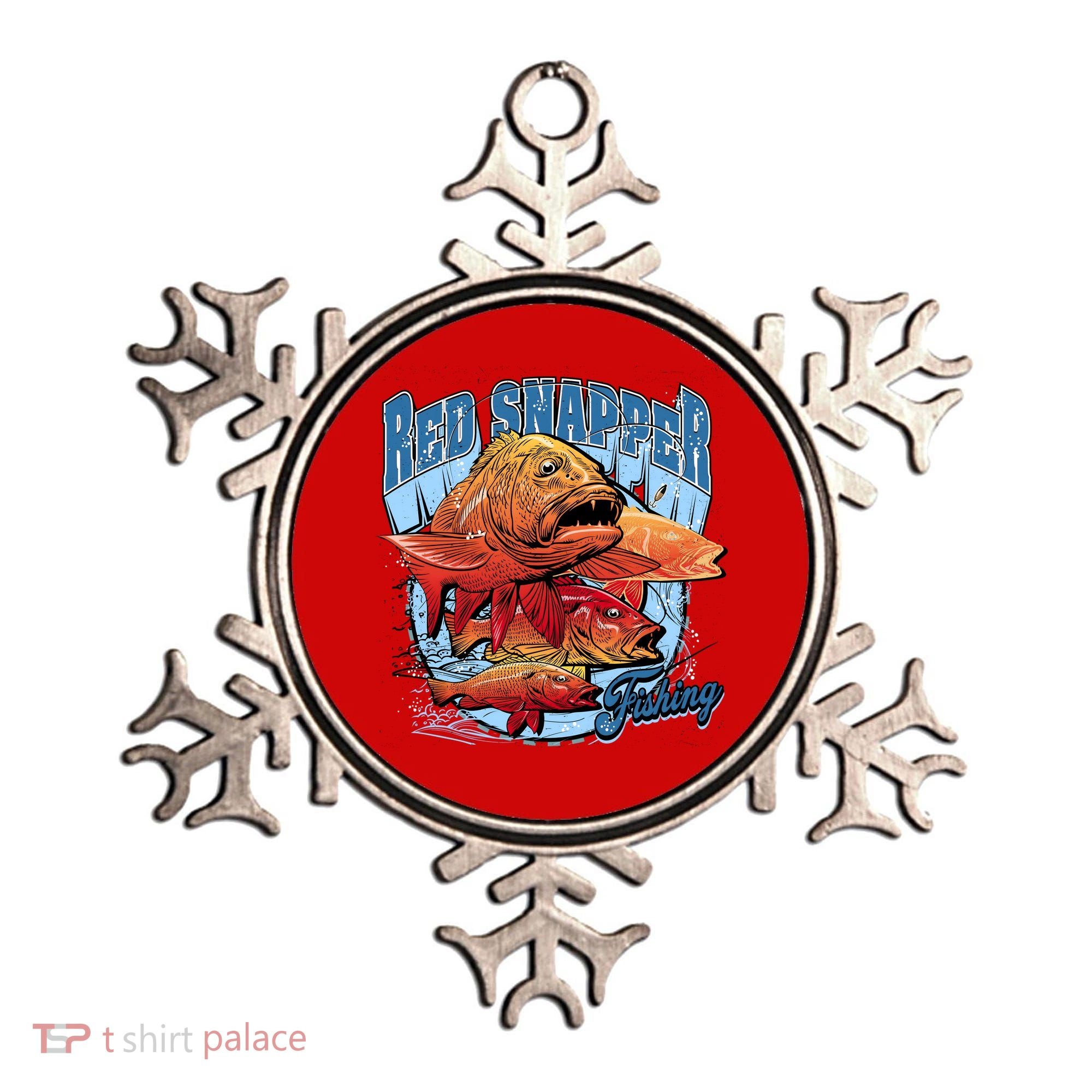 Red Snapper Fishing Ornament