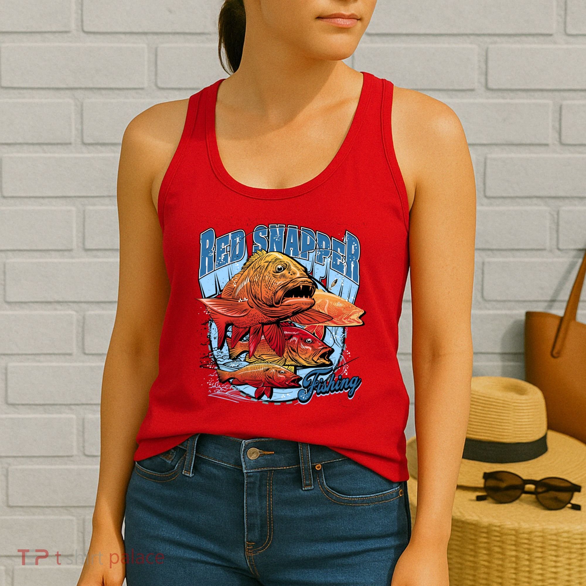 Red Snapper Fishing Women's Tank Top