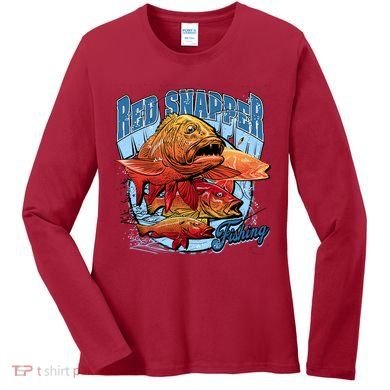 Red Snapper Fishing Women's Long Sleeve Shirt