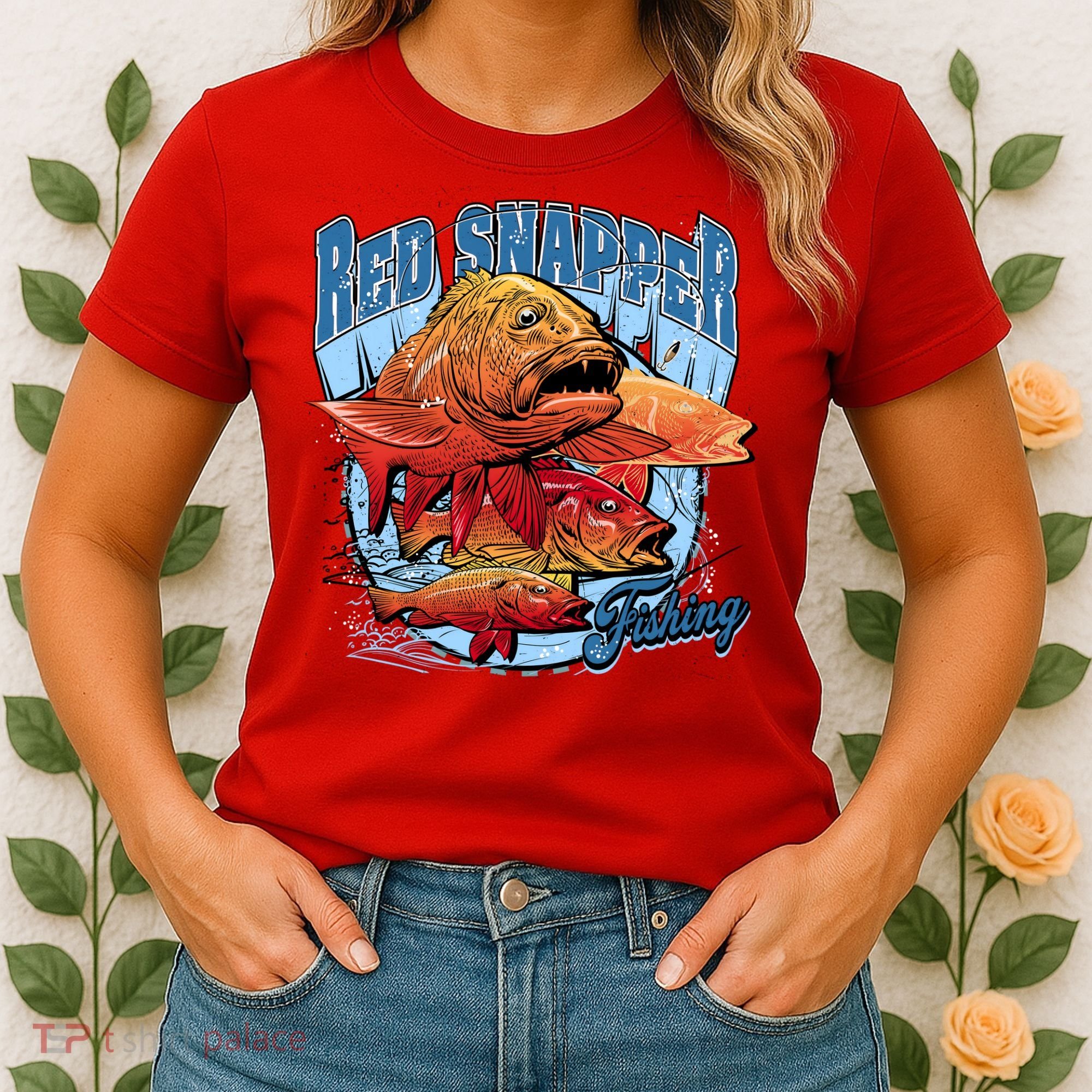 Red Snapper Fishing Women's T-Shirt