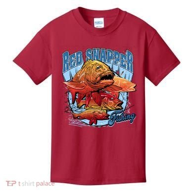 Red Snapper Fishing Kids T-Shirt