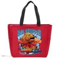 Red Snapper Fishing Tote Bag thumb 0