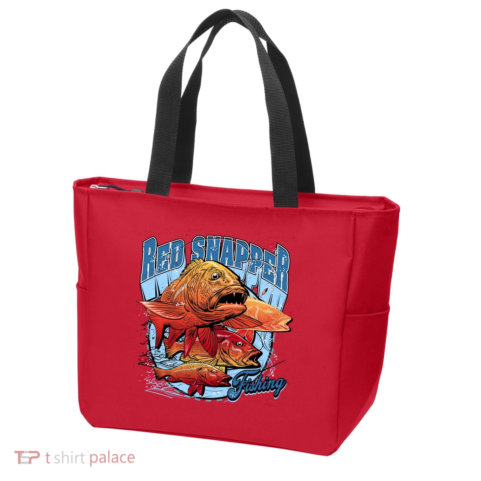 Red Snapper Fishing Tote Bag