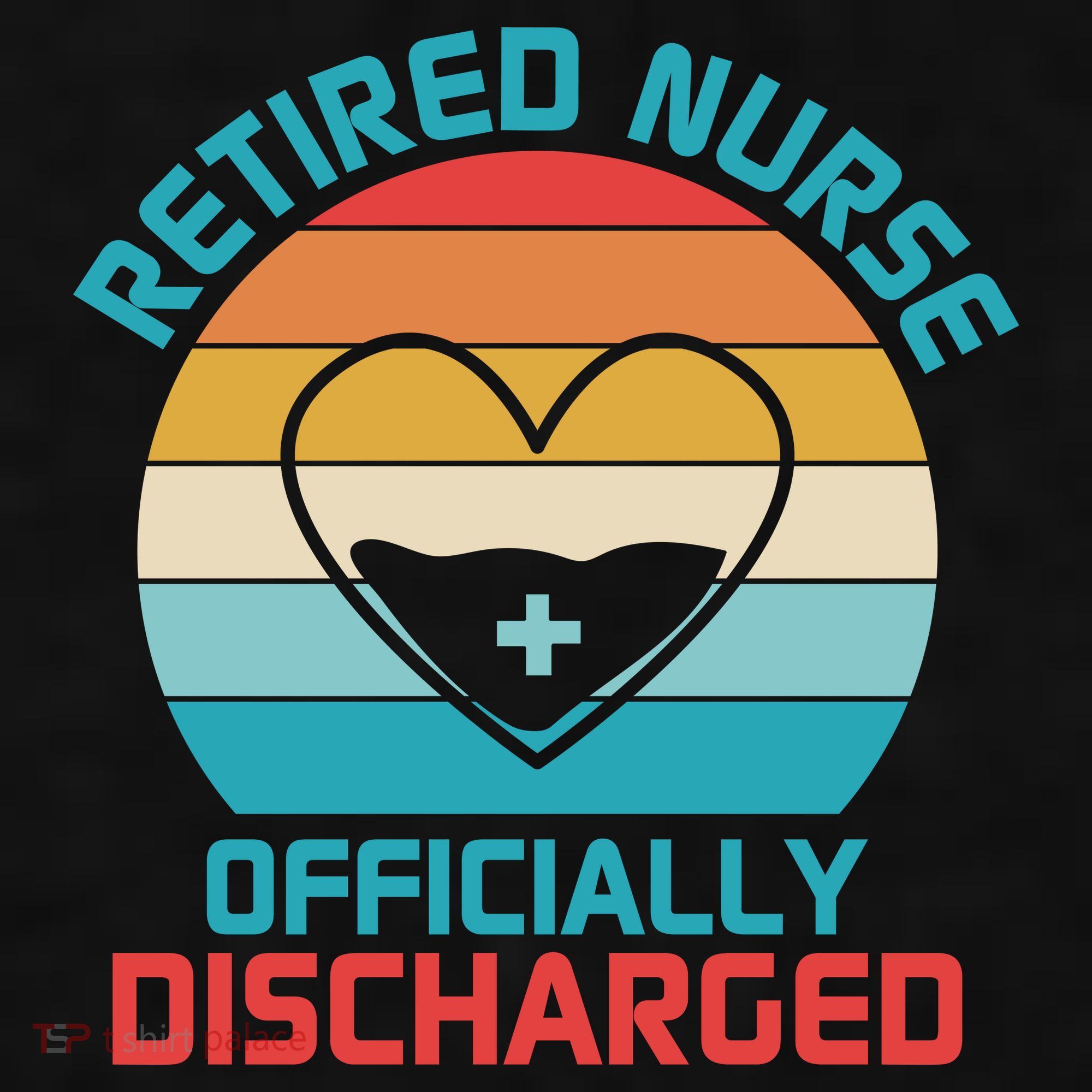 Retro Sunset Funny Retired Nurse Funny Nurse Retirement Quote Ladies PosiCharge Tri-Blend Wicking Tank