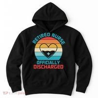 Retro Sunset Funny Retired Nurse Funny Nurse Retirement Quote Hoodie thumb 0