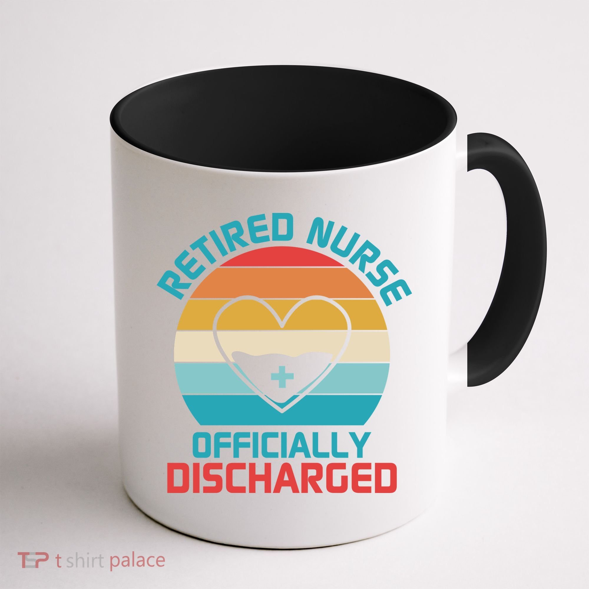 Retro Sunset Funny Retired Nurse Funny Nurse Retirement Quote Coffee Mug