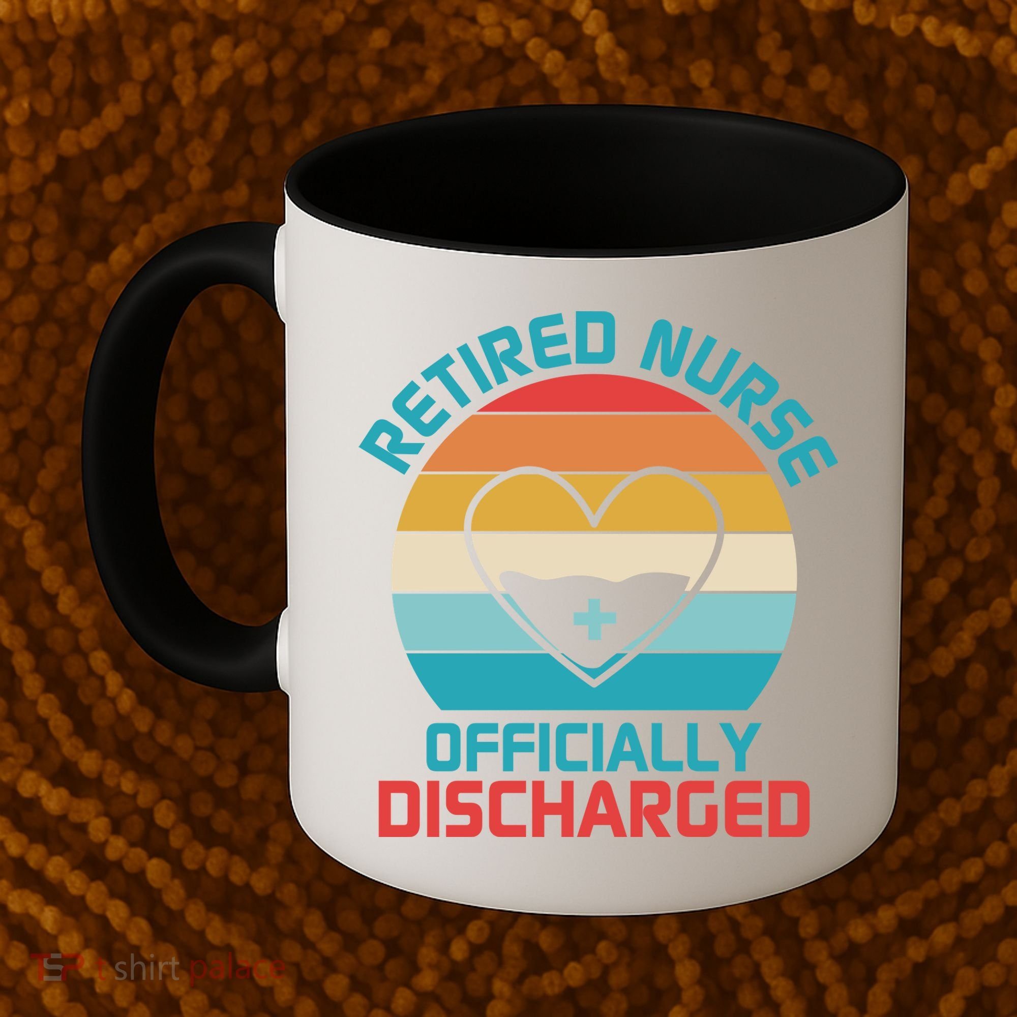 Retro Sunset Funny Retired Nurse Funny Nurse Retirement Quote Coffee Mug