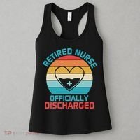 Retro Sunset Funny Retired Nurse Funny Nurse Retirement Quote Women's Tank Top thumb 3