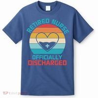 Retro Sunset Funny Retired Nurse Funny Nurse Retirement Quote T-Shirt thumb 0