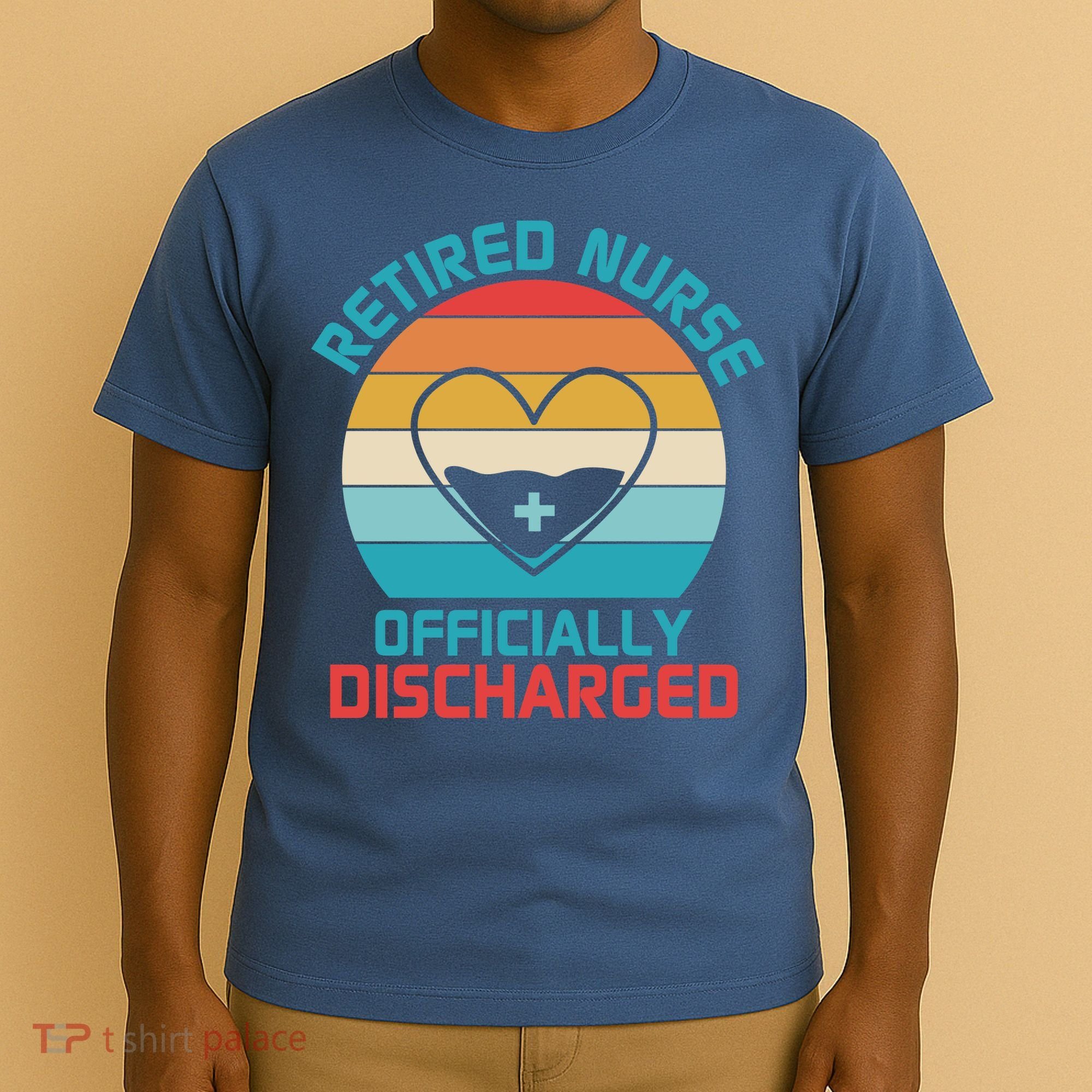 Retro Sunset Funny Retired Nurse Funny Nurse Retirement Quote T-Shirt