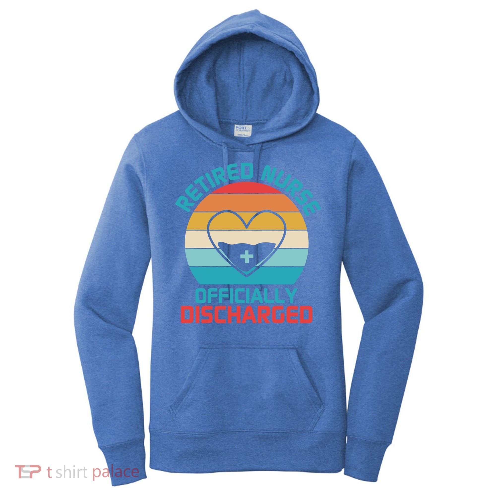 Retro Sunset Funny Retired Nurse Funny Nurse Retirement Quote Women's Hoodie