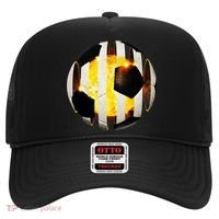 Ripped Soccer Futbol Fire Ball Hat thumb 0