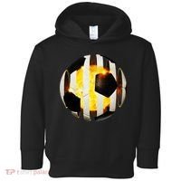Ripped Soccer Futbol Fire Ball Toddler Hoodie thumb 0