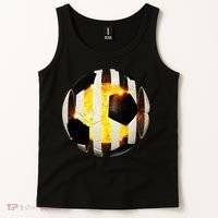 Ripped Soccer Futbol Fire Ball Tank Top thumb 2