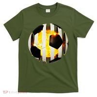 Ripped Soccer Futbol Fire Ball T-Shirt thumb 0