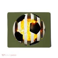 Ripped Soccer Futbol Fire Ball Mousepad thumb 0