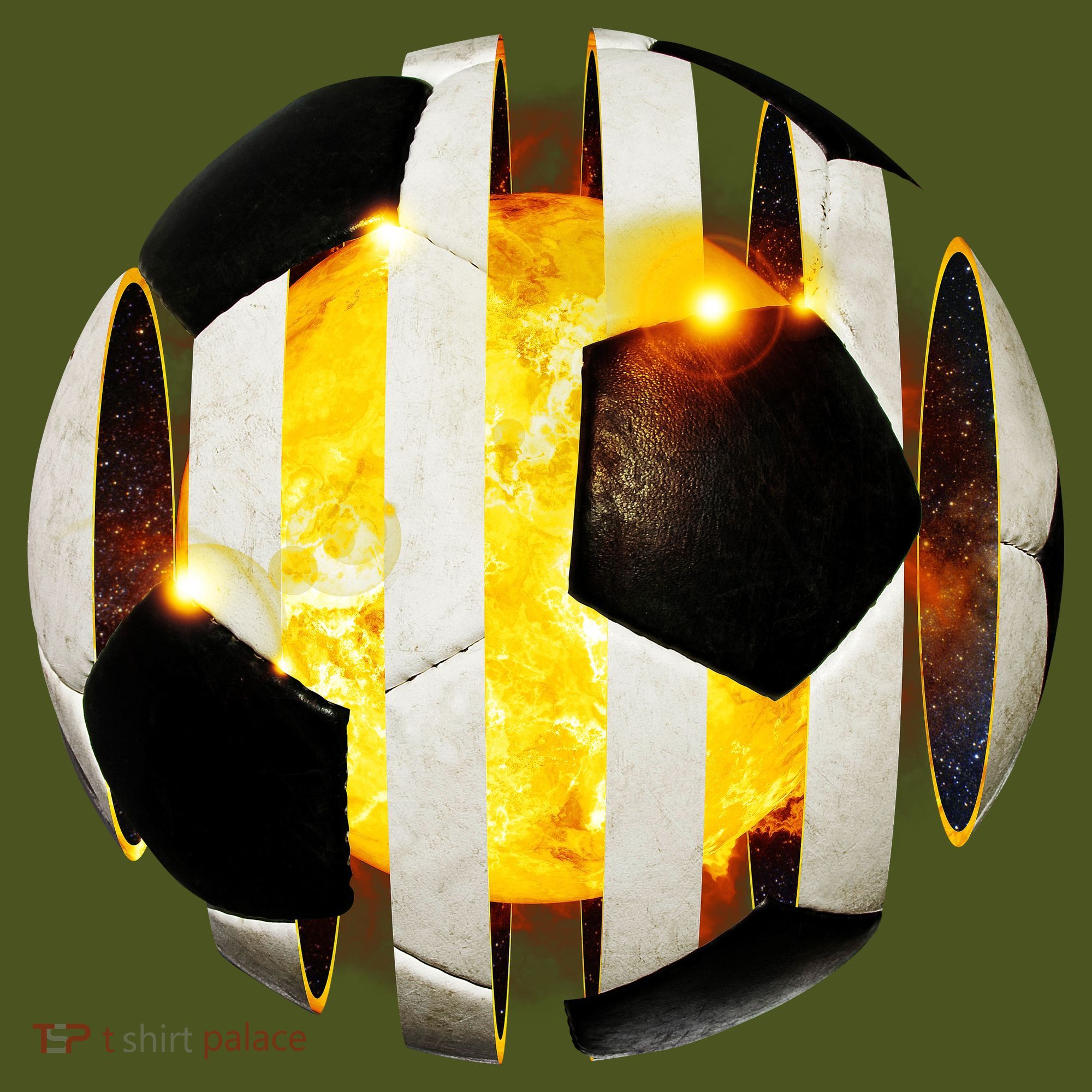 Ripped Soccer Futbol Fire Ball Mousepad